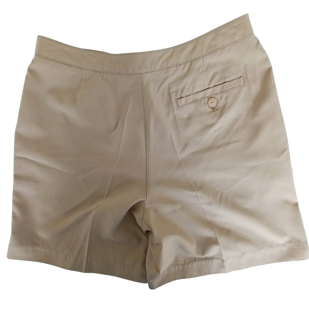Lizgolf Liz‎ Claiborne Tan Coolmax Performance Golf Shorts Womens Size 8 Khaki - Picture 9 of 10